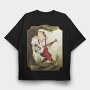 Banjo Frog Vintage Illustrations, Tricou Oversize Barbati (Unisex)