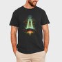 Bigfoot And Ufo, Tricou Barbati (Unisex)