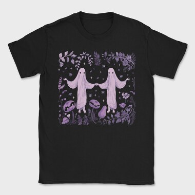 Creepy Ghosts In Nature Forest, Tricou Barbati (Unisex)