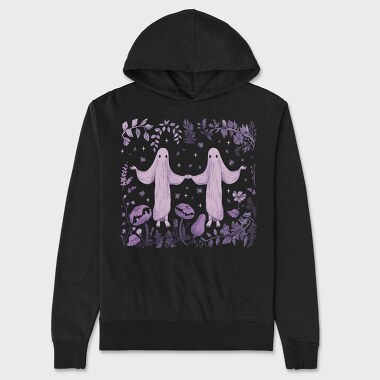 Creepy Ghosts In Nature Forest, Hanorac Oversize Barbati (Unisex)