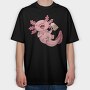 Drunk Axolotl Beer, Tricou Oversize Barbati (Unisex)