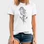 Hand Drawn Mermaid Siren And Anchor, Tricou Barbati (Unisex)