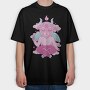 Baphomet Demon Baby, Tricou Oversize Barbati (Unisex)