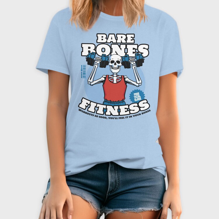 Bare Bones Fitness Trend, Tricou Barbati (Unisex)