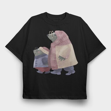 Polar Bear Hug, Tricou Oversize Barbati (Unisex)