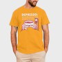 Depresso Coffee Quote, Tricou Barbati (Unisex)