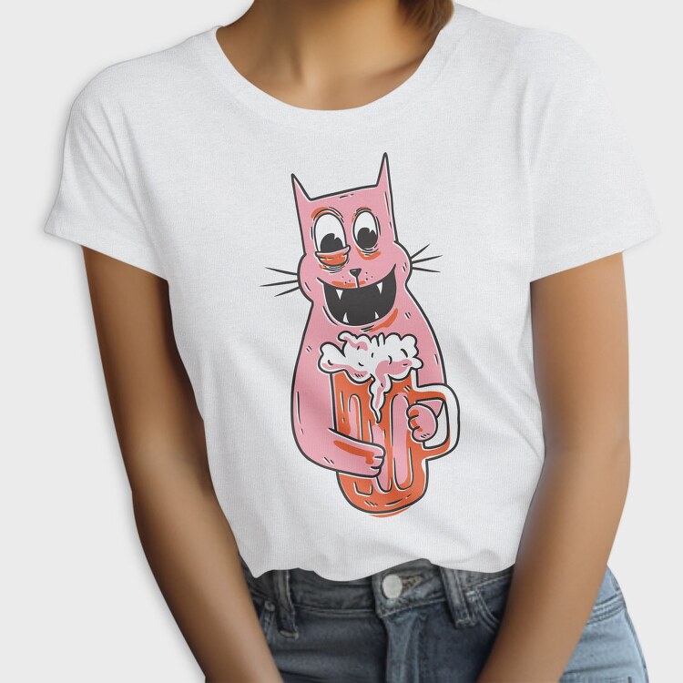 Drunk Cat, Tricou Femei