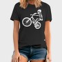 Skeleton Biker Skull Bike Silhouette, Tricou Barbati (Unisex)