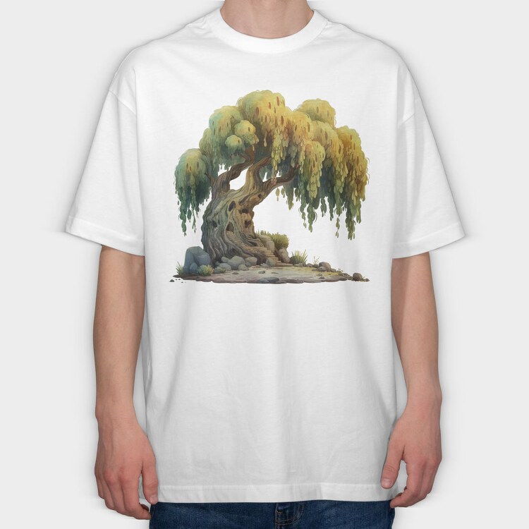 Tree Root Shrubbery, Tricou Oversize Barbati (Unisex)