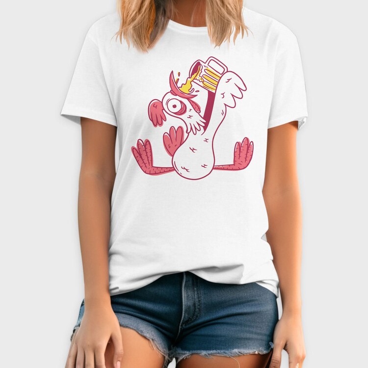Drunk Rooster, Tricou Barbati (Unisex)