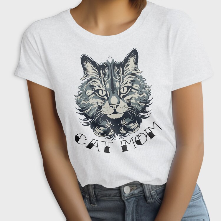 Detailed Cat Mom, Tricou Femei