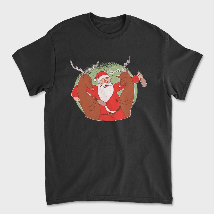 Drunk Santa, Tricou Barbati (Unisex)