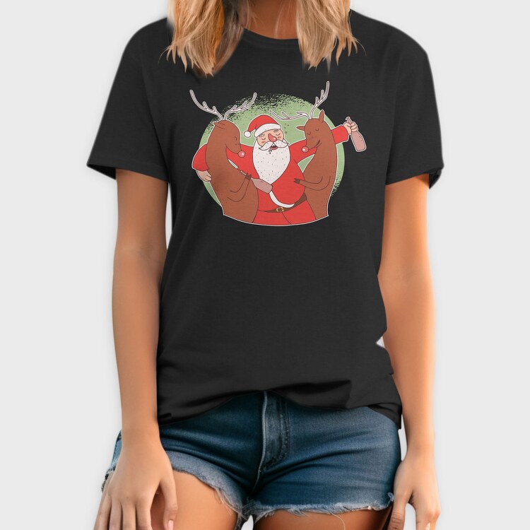 Drunk Santa, Tricou Barbati (Unisex)