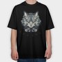 Detailed Cat Mom, Tricou Oversize Barbati (Unisex)