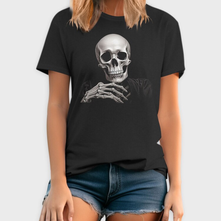 Skeleton Character Thinking, Tricou Barbati (Unisex)