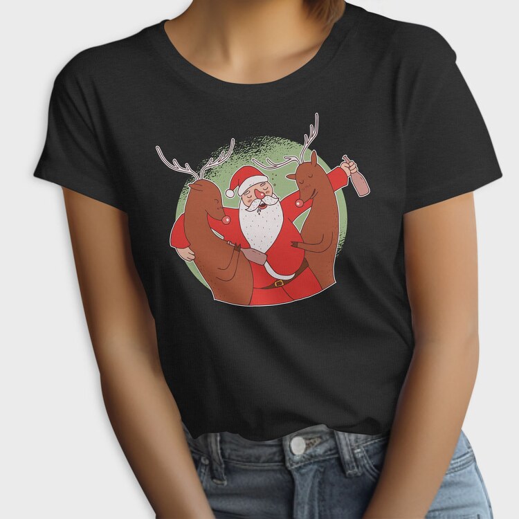 Drunk Santa, Tricou Femei