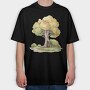 Tree Sky Scape, Tricou Oversize Barbati (Unisex)