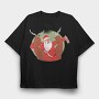 Drunk Santa, Tricou Oversize Barbati (Unisex)