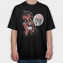 Devil Calling Santa, Tricou Oversize Barbati (Unisex)