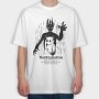 Creepy Noctiphobia, Tricou Oversize Barbati (Unisex)