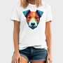 Polygonal Jack Russell Dog 2, Tricou Barbati (Unisex)