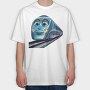 Train Face Clipart, Tricou Oversize Barbati (Unisex)