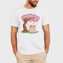Cherry Blossom Cat Kawaii Sakura And, Tricou Barbati (Unisex)