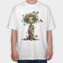 Tree Face Crown, Tricou Oversize Barbati (Unisex)