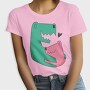 Dinosaurs Family Dad Son, Tricou Femei