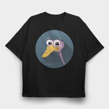 Ducky Smile, Tricou Oversize Barbati (Unisex)