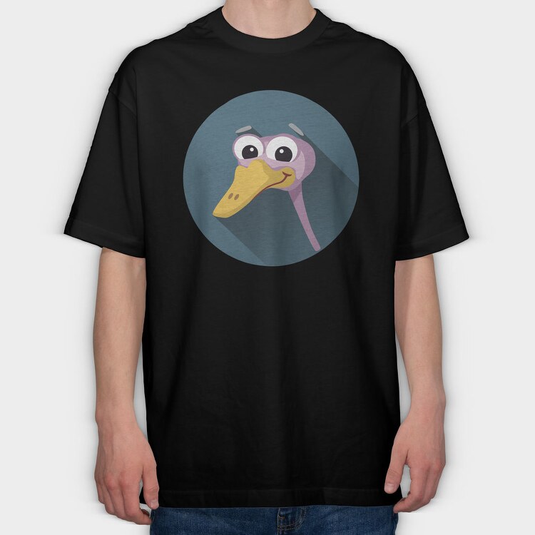 Ducky Smile, Tricou Oversize Barbati (Unisex)