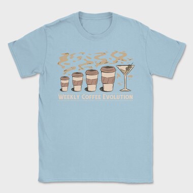 Coffee Drink Evolution Weekly, Tricou Barbati (Unisex)