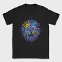Colorful Angry Lion Vaporwave, Tricou Barbati (Unisex)