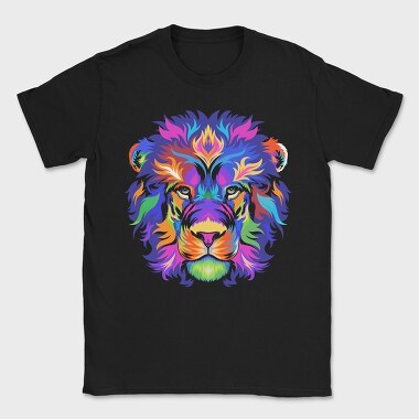 Colorful Lion Head, Tricou Barbati (Unisex)