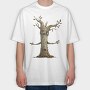 Tree Face Eyes, Tricou Oversize Barbati (Unisex)