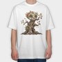 Tree Monster Eyes, Tricou Oversize Barbati (Unisex)