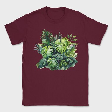 Tropical Monstera Leaves, Tricou Barbati (Unisex)