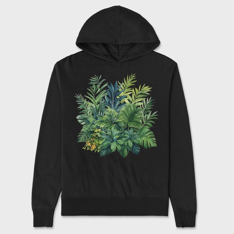Tropical Summer Foliage, Hanorac Oversize Barbati (Unisex)