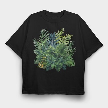 Tropical Summer Foliage, Tricou Oversize Barbati (Unisex)