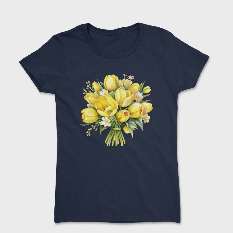 Tulip Bouquet Spring, Tricou Femei