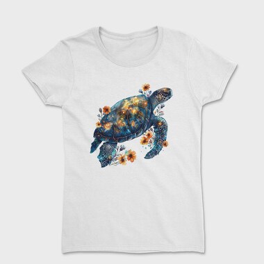 Turtle Floral Glow, Tricou Femei