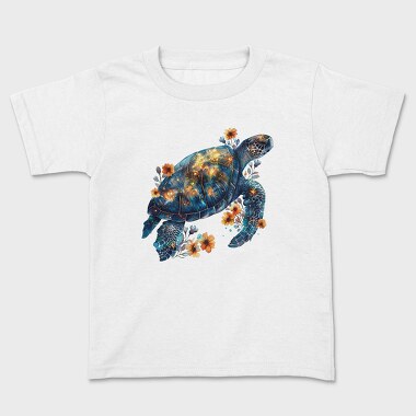 Turtle Floral Glow, Tricou Copii