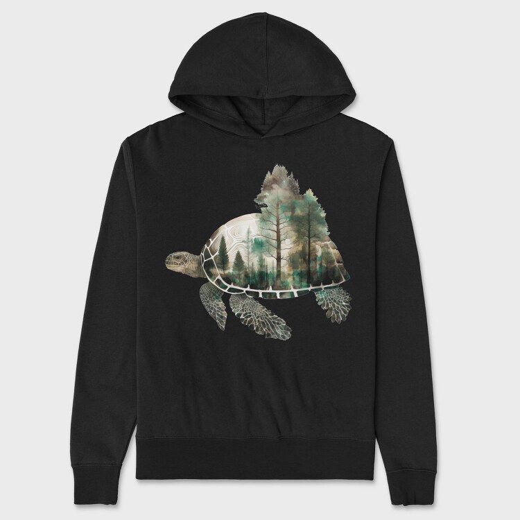 Turtle Forest Symphony, Hanorac Oversize Barbati (Unisex)
