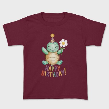 Turtle Party Flower, Tricou Copii