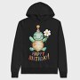 Turtle Party Flower, Hanorac Oversize Barbati (Unisex)