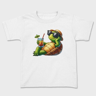 Turtle Sunglasses Cocktail, Tricou Copii