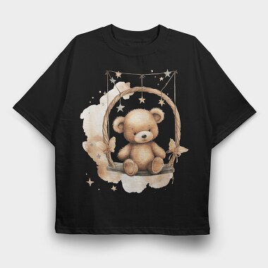 Twinkle Bear Nestle, Tricou Oversize Barbati (Unisex)