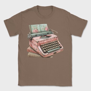 Typewriter Flowers Books, Tricou Barbati (Unisex)
