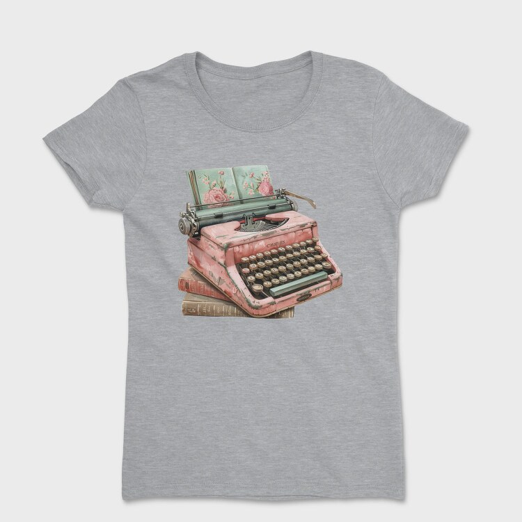 Typewriter Flowers Books, Tricou Femei
