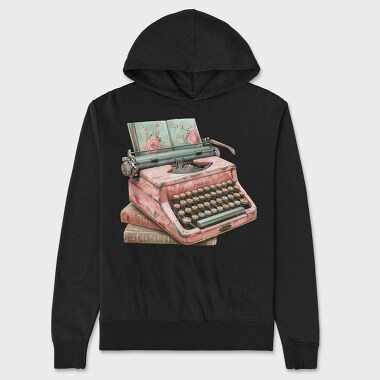 Typewriter Flowers Books, Hanorac Oversize Barbati (Unisex)
